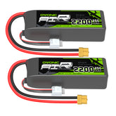 4 × Batterie Lipo Ovonic 2200mAh 25C 3S1P 11.1V avec XT60 pour Freewing Dynam
